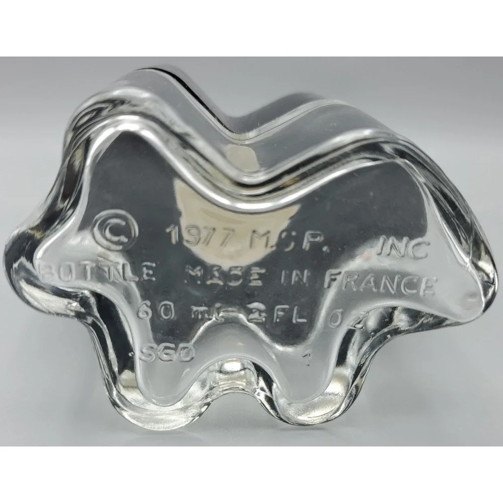 1977 Oscar de la Renta VTG Empty Perfume Bottle 2 oz Eau de‎ Toilette Black Cap